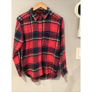 American Eagle Boyfriend Fit‎ Flannel Shirt Women's S